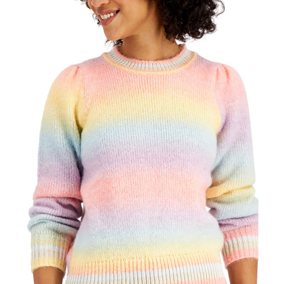 Charter Club Sugar Rush Rainbow Ombre Sweater -XS - Picture 3 of 8